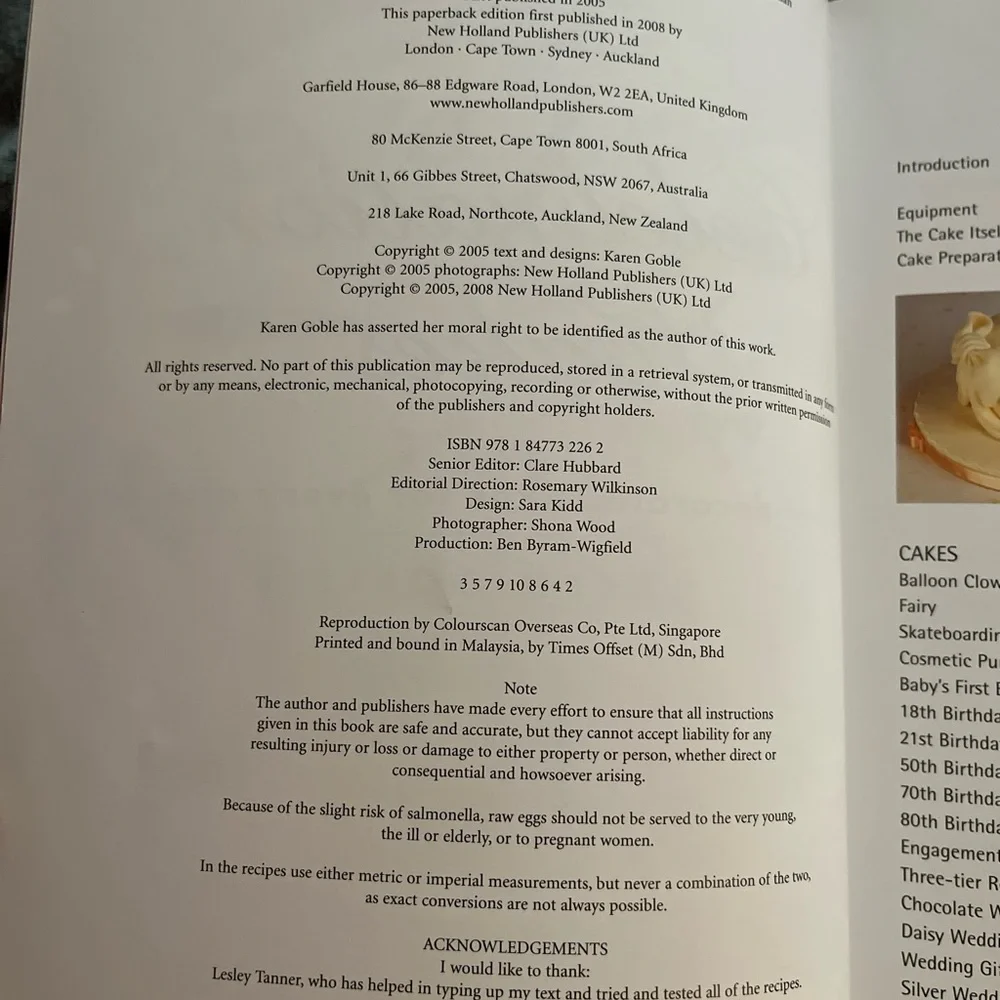 Celebration Cakes Cookbook